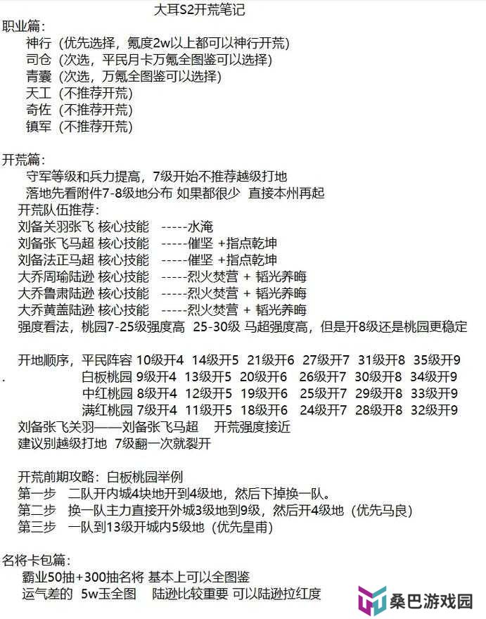 征服与霸业开荒队伍搭配策略全解析