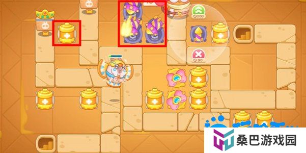 《保卫萝卜4》法老归来第108关通关攻略