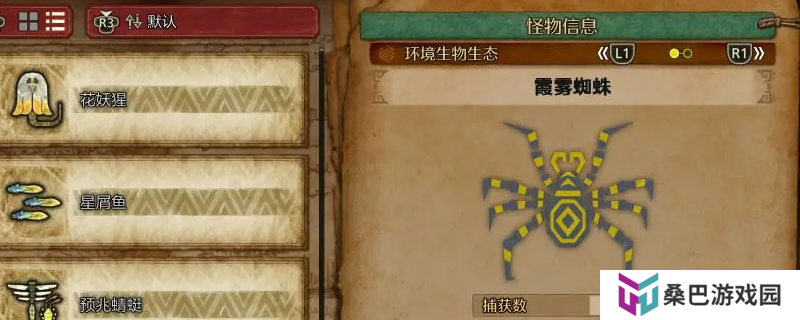 《怪物猎人：荒野》霞雾蜘蛛收集方法介绍